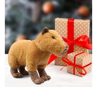 Peluche di capibara, in morbido peluche, dall'aspetto realistico, una decorazione squisita per bambini, per la casa e come oggetto di scena per