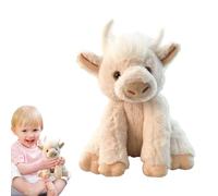 Peluche di delle Highlands, delle Highlands in peluche,Peluche musicale del bestiame delle Highlands | Peluche morbido a forma di animale da fattoria da 9,84 pollici, le articolazioni