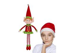 Peluche di Natale per albero a gambe lunghe, statuette per matrimonio interno, supporto per finestra festino