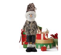 Peluche di Natale,Pezzo Maestro in Piedi Fatto A Mano | Figure di Natale - per La Festa Interiore Inverno Ufficio Vacanze al Piano del Tavolo Il