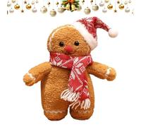 Peluche di Pan di Morbida Figura Natalizia Decorativa con Sciarpa e | Peluche Natalizio Per Letto Tavolo Auto Hotel Azienda e Come Accessorio per Foto