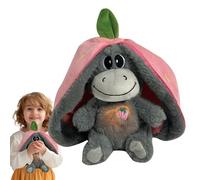 Peluche Di Sonno Antistress - Animale Addormentato Con Luci Musicali | Peluche Respirante Per I Bambini | Asinelli Di Pupazzo Realistici Che Respirano Con Musica E Luci | Realistico Per Bambini