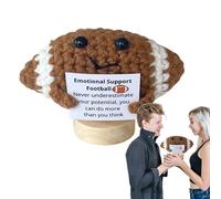 Peluche Di Sostegno Emotivo | Pallina Ispirazionale Lavorata A Mano All'Uncinetto,Morbida Sfera Motivazionale All'Uncinetto Con Frase Incoraggiante Per Casa Ufficio Scrivania