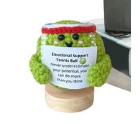 Peluche Di Sostegno Emotivo - Sfera Decorativa Fatta A Mano Con Citazione Ispirazionale,Palla All'uncinetto Con Frase Motivazionale Per Decorazione Casa, Ufficio E Benessere
