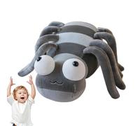 Peluche di tarantola, Animale di peluche di ragno,Peluche di tarantola ultra da 11,81 pollici con grandi occhi | Animali di Halloween, giocattoli di peluche abbracciabili per il partito