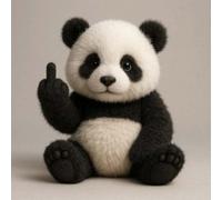 Peluche "dito Medio", Un Tenero Incontro con Gli Attitude Squad: Piccoli Ribelli di Peluche con Impertinenza e Coccole! Peluche "mucca Highlander", Piccoli Animali di Peluche(Panda)