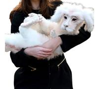 Peluche Drago Collezionabile Fatta a Mano, Drago della Fortuna Poseabile con Telaio in Filo, Occhi di Vetro e Ricamo Paillette, Doll per Racconti e Collezioni
