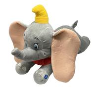 Peluche Dumbo Disney 20 cm Sonoro con Musica e Rullo di Tamburi 100% Fibra Riciclata Gioco Sicuro Conforme CE 1+ Anni Pupazzo Interattivo in Posizione Volo Idea Regalo