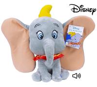 Peluche DUMBO Elefante Grande 30cm CON SUONI Musiche Originale DISNEY