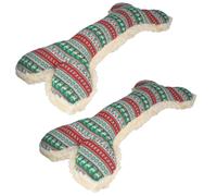 Peluche extra large osso in pile super cigolante regalo di Natale cane giocat...