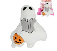 Peluche fantasma 45 x 40 cm Simpatico Peluche Da Divano Che Legge Un Libro,