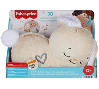 Fisher-price - coniglietto coccole & relax, morbido peluche sensoriale con luci, musica e movimento