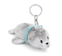 NICI- Portachiavi Foca Bente 10cm Grigio-Delizioso Ciondolo in Forma di Animale in Morbido Peluche con Anello per cordini e Pendenti, Colore, 61273