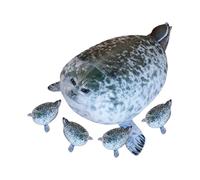 Peluche Foca Paffuta - Morbido di peluche, bambola da abbracciare per la decorazione della stanza | per scrivania o divano per bambini, ragazzi e ragazze, per la ricreazione, l'h