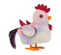 Peluche Gallina Elettronico Interattivo - Peluche Camminante con Canto Gallo - Bambola Educativa con Suoni per Bambini Ragazze e