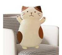 Peluche Gatto,Cuscino Divano Morbido Felpato,Bambola Animale Cartone Animato - Per Bambini Adolescenti Adulti Collezionisti Tempo di Gioco Ora di Dormire Viaggio Compleanno Camera Da Letto Auto Divano