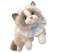 Peluche Gatto - Mascotte Di Soffice, Tipo di cuscino Leggero | Specifiche Di Decorazione Della Camera Di Finitura 3D Di Espressione Carina, Foglia Della Camera Da Soggiorno, Dire