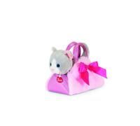 Peluche gatto rosa in borsa - fashion bag