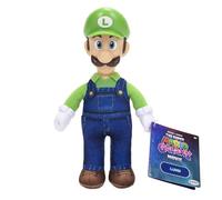 Peluche gigante di Luigi del film Super Mario Galaxy (23 cm), con licenza ufficiale Jakks Pacific, peluche deluxe con testa scolpita, peluche da collezione Nintendo