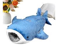 Peluche gigante - Morbido cuscino di squalo e peluche della vita marina | Grande bambola di pesce per calmare prima di andare a | Compagno versatile e morbido e decorativo S