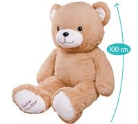 PELUCHE GIGANTE ORSO GASTON MORBIDO PUPAZZO 100 CM - 16605