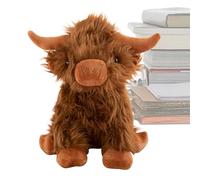 Peluche | Giocattolo animale morbido cuscino | Doudou Bovin per il momento del tramonto | per adulti, cameretta dei bambini, casa, ufficio, divano, comodino, auto, compleanno, soggiorno e sala