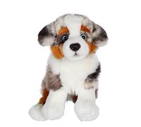 GIPSY TOYS - Cane seduto 25 cm Pastore australiano - Peluche per bambini - Disponibile in 8 diversi modelli - 071523