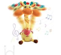 Peluche Giraffa Danzante, Giraffa Musicale Che Ripete Ciò Che Dici, Imitazione E Registrazione Vocale Interattiva, Danza Energica E Contorta, Con Volume Regolabile, Luci LED