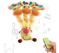 Peluche Giraffa Danzante, Giraffa Musicale Che Ripete Ciò Che Dici, Imitazione E Registrazione Vocale Interattiva, Danza Energica E Contorta, Con Volume Regolabile, Luci LED