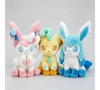Peluche Glaceon di grandi dimensioni (40-60 cm) Pokémon Sylveon Peluche Cartoon Anime Confortevole e Morbido, Ornamento Giocattolo per Bambini, Regalo
