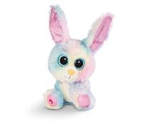 Peluche Glubschis Coniglio Rainbow Candy 15 cm, peluche con grandi occhi glitterati