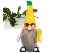Peluche gnome di ananas | Bambola nana senza volto | Decorazioni per la casa delle fiabe carine | Materiale di stoffa 135G | Aggiunge un tocco stravagante e accogliente a davanzali e soggiorni