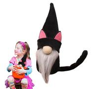 Peluche gnomi di Halloween: figure di gnomi di pipistrelli, giocattoli di peluche di pipistrelli, decorazioni per bambole senza volto, giocattoli di peluche a tema di Halloween, decorazione f