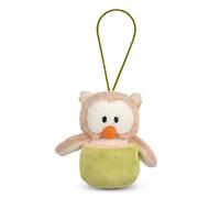 NICI Gufo Oscar 12 cm con Nido Reversibile Verde e Passante-Simpatico Peluche con Imbottitura Morbida per Giochi e Coccole, Perfetto Come Idea Regalo per Bambini e Adulti, Colore, 48933