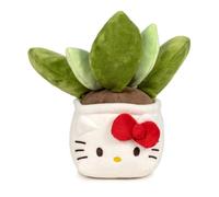 Peluche Hello Kitty Botanical - Sucu 25 cm, Verde e Bianco