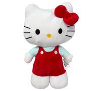 Peluche Hello Kitty pupazzo 34 cm realizzato 100% morbido poliestere (Rosso)