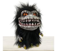 Peluche horror posizionabile - Creatura in lattice verde marrone nero, divertente bambola aliena brutta e strana, giocattolo mobile per creature inquietanti, oggetto di scena spaventoso per feste di H