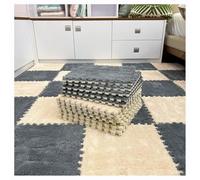 Peluche In Schiuma Tappeto Da Pavimento In Bloccanti A Colori Tappeti Morbidi Per Gioco Sicuro E Arredamento Elegante In Camera Da Letto O Soggiorno(Gray+Apricot,36pcs)