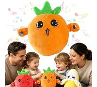 Peluche interattivo a forma di banana, giocattolo musicale interattivo, giocattolo divertente e giocoso attivato dal suono per adulti, banana e frutta sensibile al tatto con funzioni sonore