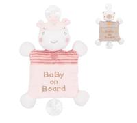 Kikka Boo Peluche Baby On Board Hippo Dreams Rosa 31201010352
