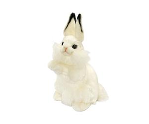 Peluche lapin blanc dressé 32 cm - Réf: 3313