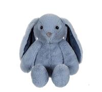Peluche Lapin Trendy Bunny - GIPSY TOYS - Bleu, 28 cm