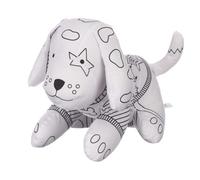 Peluche lavabile per colorare, giraffa, dino, cane, rana, orso, giocattolo creativo per bambini a partire dai 3 anni. Serate di divertimento, perfetto come regalo. Giorni delle piogge. (Cane)