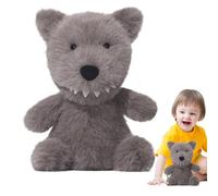 Peluche Lupo Grigio - Peluche Realistico 25 Cm, Compagno Peluchee Decorativo Per La Camera Da Dei Bambini, Regalo Di Compleanno In Peluchee Simpatico Animale Per Ragazze E Ragazzi | Piumino Da