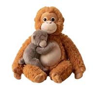 Peluche Mama Punch Monkey, Protect Punch The Monkey, grazioso animaletto di peluche con lunghe braccia, super morbido che ti abbraccia forte, offrendo un caldo abbraccio avvolgente per il relax