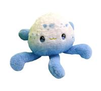 Peluche Medusa - Morbido Giocattolo Animale Marino | Portachiavi Oceano Blu E Bianco, Simpatica Decorazione Camera, Regalo Compleanno Per Bambini Amanti Del Mare, Imbottitura In Cotone Extra Soft