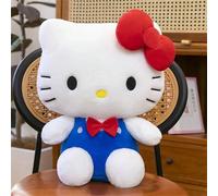 Peluche morbido a forma di Hello Kitty, personaggio dei cartoni animati di Sanrio per il 50° anniversario, altezza 23 cm/9.06 pollici, regali per compleanni e Natale Tagli UnicaPoliestere