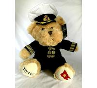 Peluche morbido Titanic 1912 ufficiale orso linea stella bianca regalo da col...