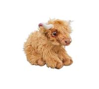 Peluche mucca delle Highlands da 10,5 pollici, realistico vitello di razza Highland, morbido e coccoloso animale da fattoria (Kyloe)