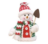 Peluche Natalizi | Decorazione Babbo Natale Pupazzo di Neve Alce | Peluche Natalizio per Studio Mensola Camera Tavolo Toeletta Soggiorno | Comodino Scrivania Armadietto Auto Bambini Libreria